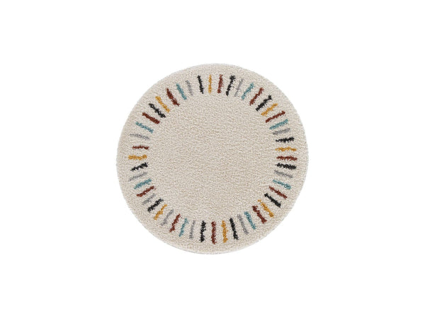 Noni - Tapis Rond - Uni - Beige