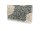 Suzy - Tapis Poils Courts - Motif Fleur - Bleu