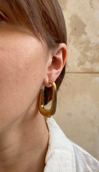 Boucles D'Oreilles Huge Rectangular