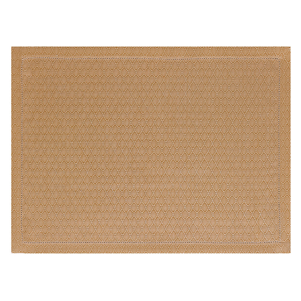 Le Jacquard Francais - 4 Sets De Table - Portofino Geo - Terra - Lin