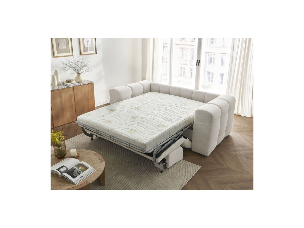 Cloud - Canapé Droit Convertible 3 Places - Tissu Lisse