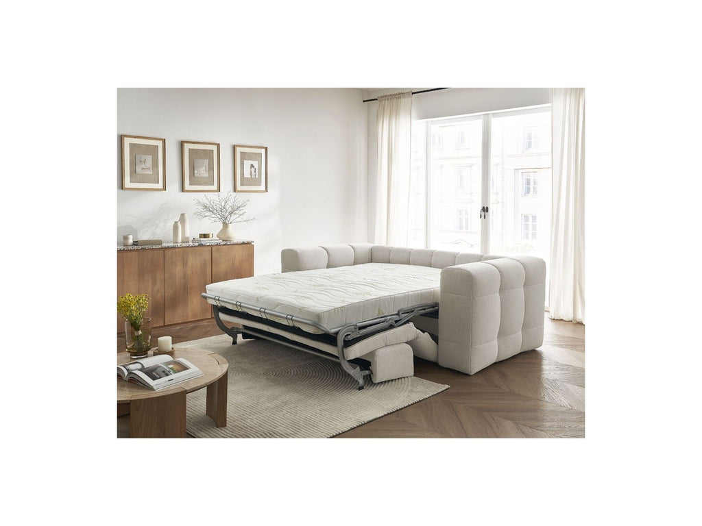 Cloud - Canapé Droit Convertible 3 Places - Tissu Lisse