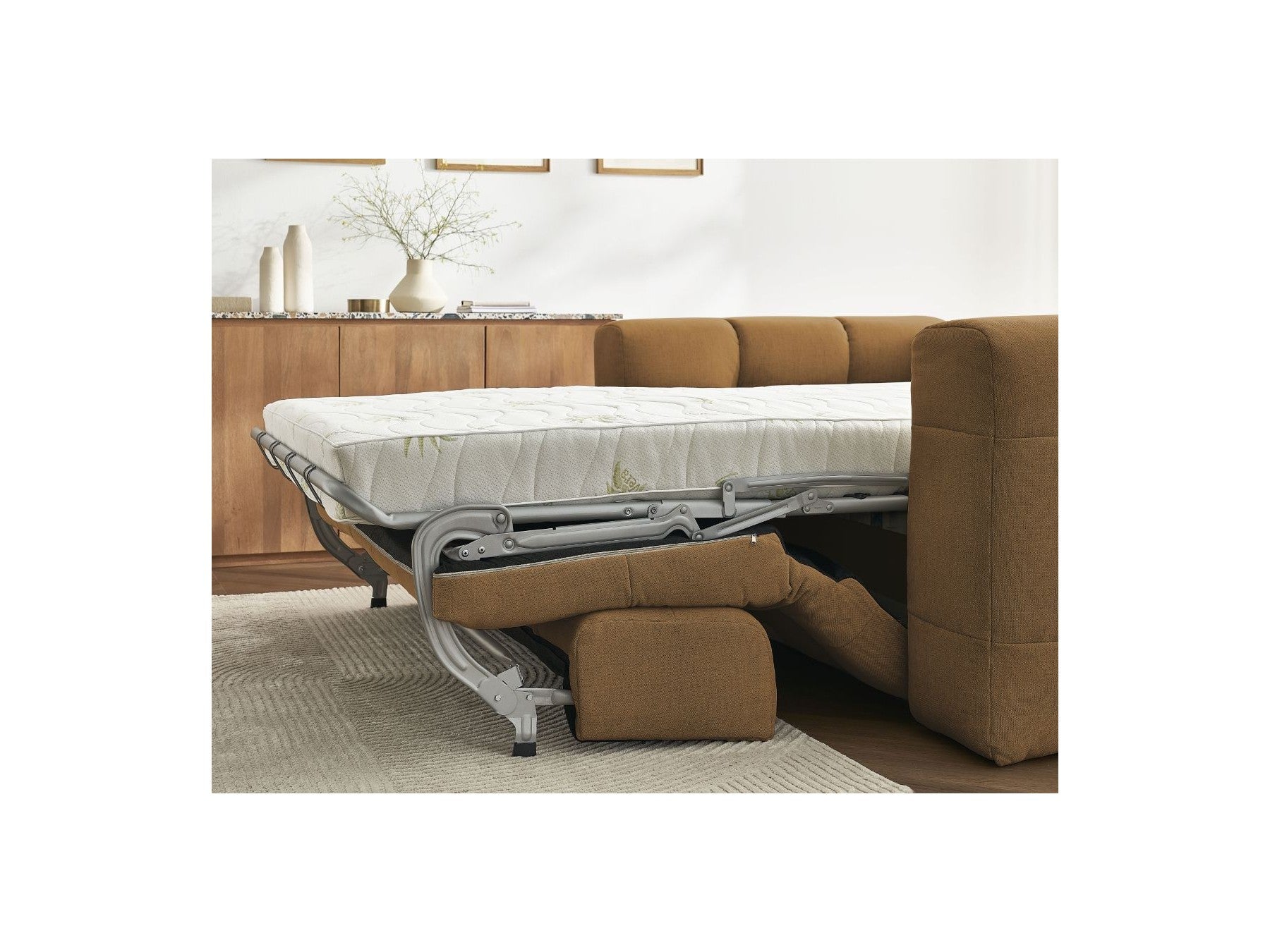 Cloud - Canapé Droit Convertible 3 Places - Tissu Lisse