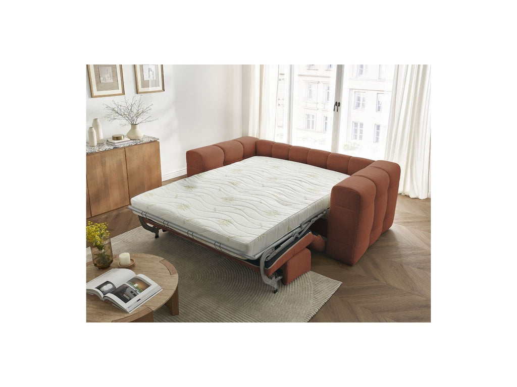 Cloud - Canapé Droit Convertible 3 Places - Tissu Lisse