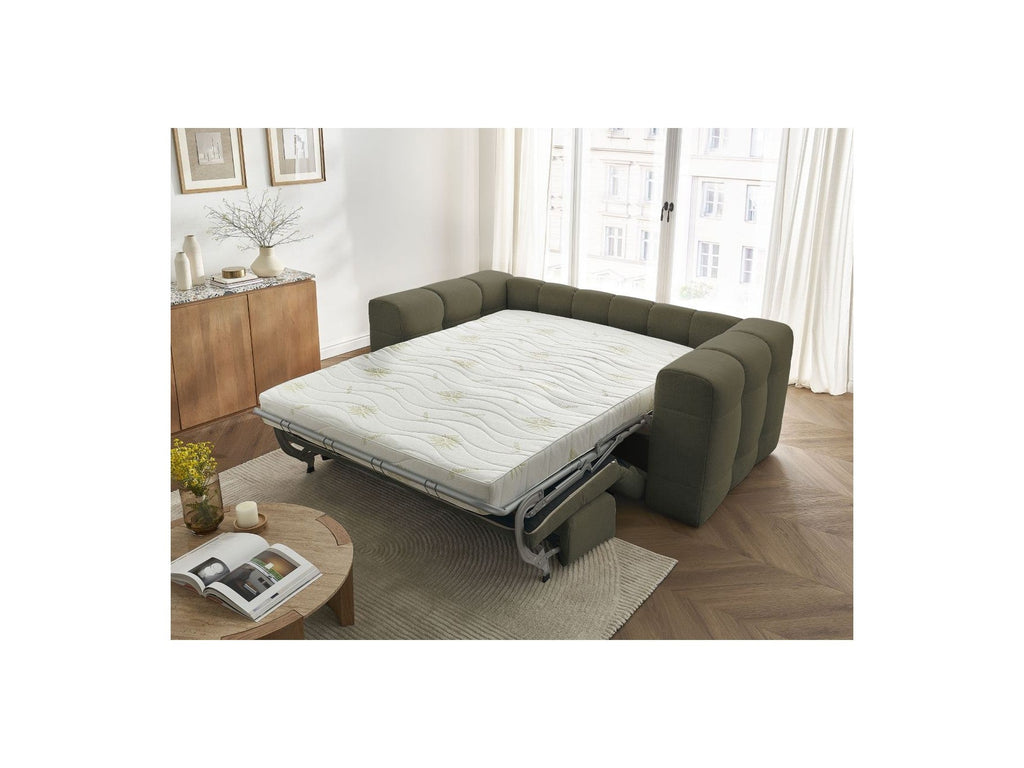 Cloud - Canapé Droit Convertible 3 Places - Tissu Lisse