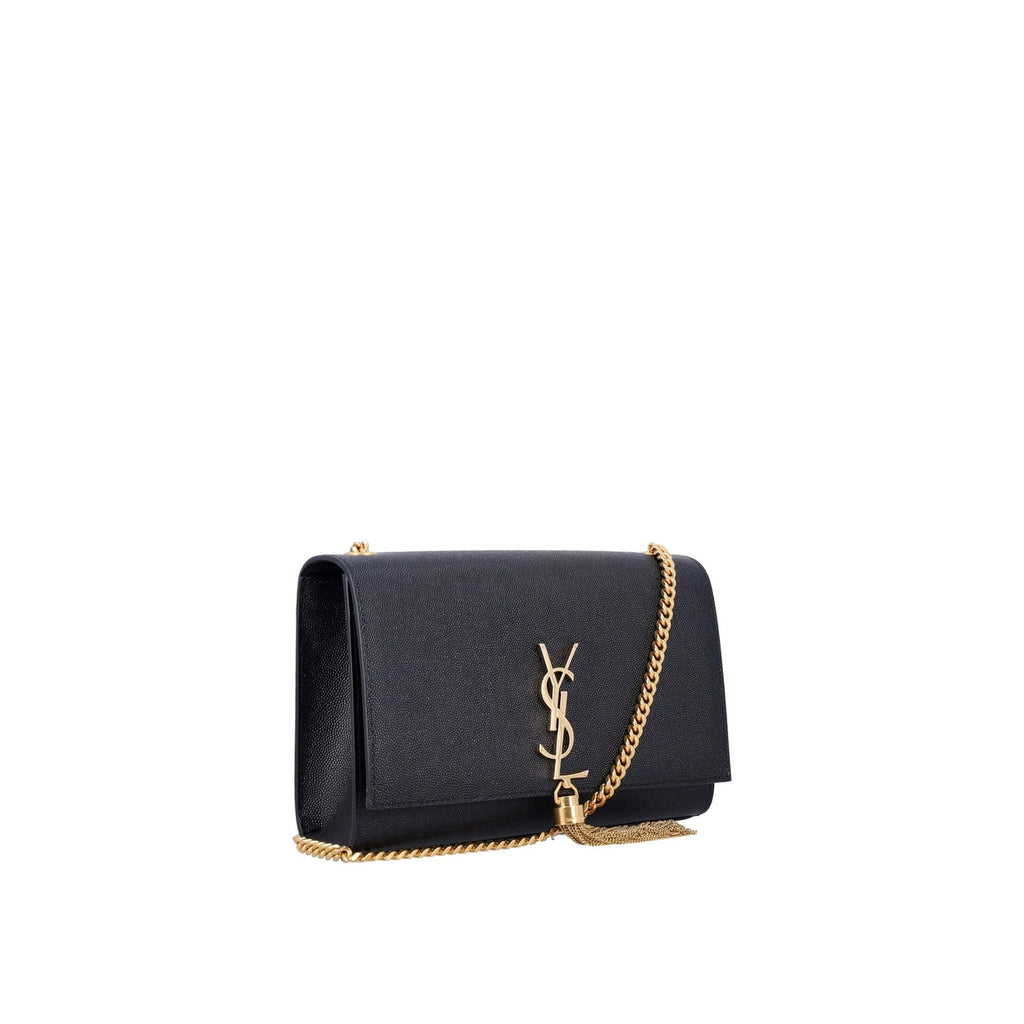 Saint Laurent - Kate Small Tassel Grain Leather Napkin Shoulder Bag - Black