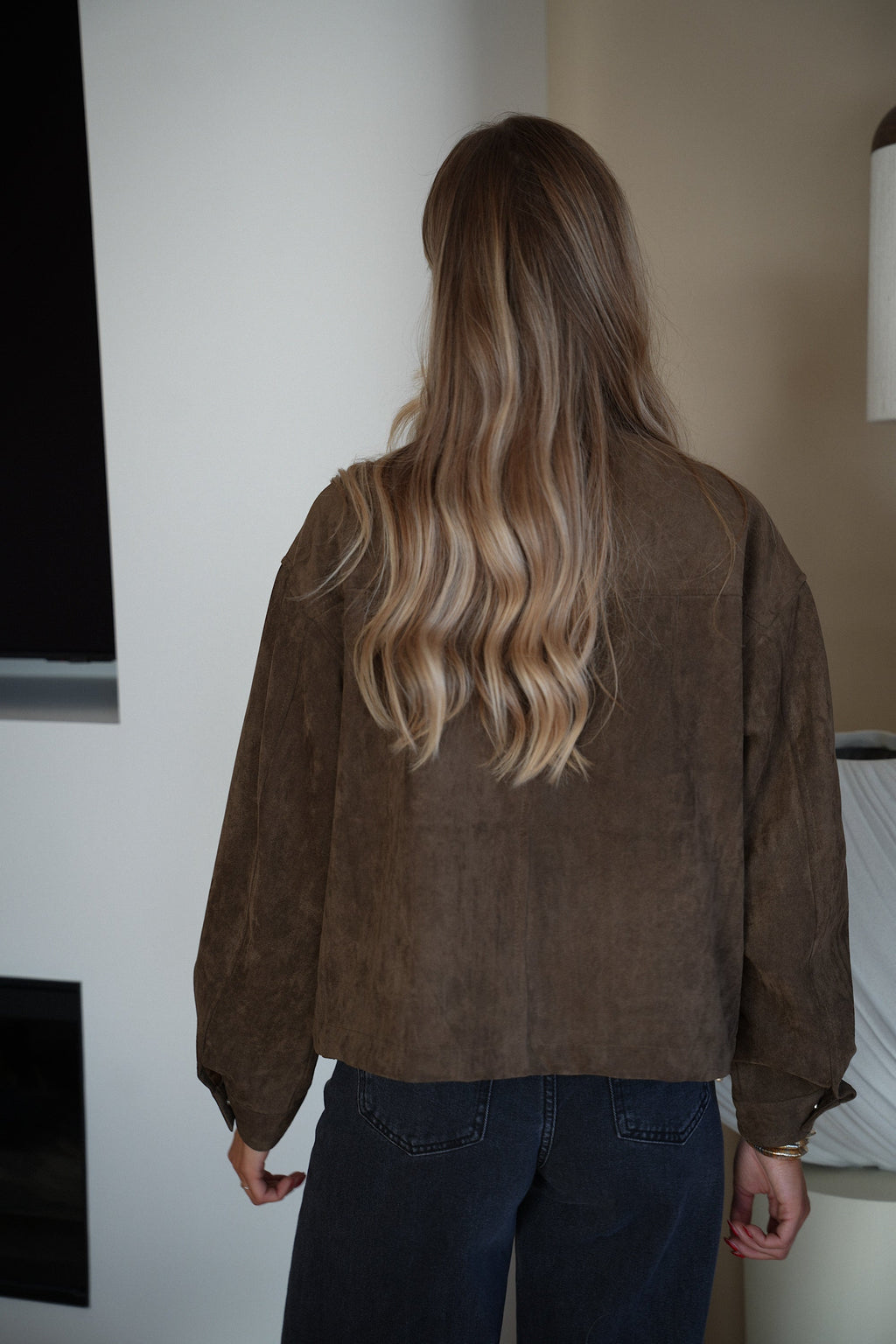 Veste Suédée Rebeca - Chocolat