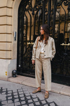 Pantalon Tiago Gabardine Beige