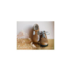 Chaussures Bottillons Isis Lacets - Cuir Camel - Fille