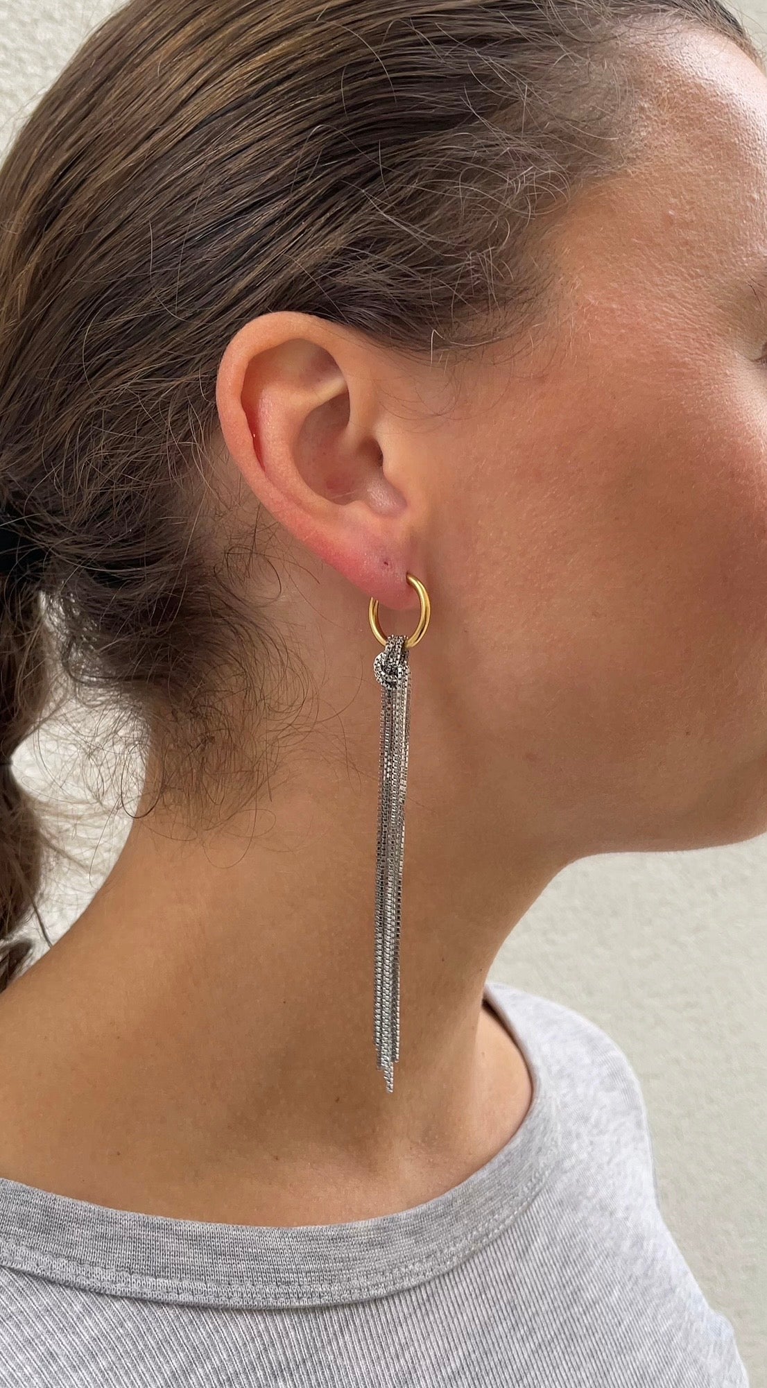 Boucles D'Oreilles Knot X Hoops