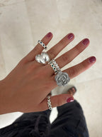 Bague Couple Plata
