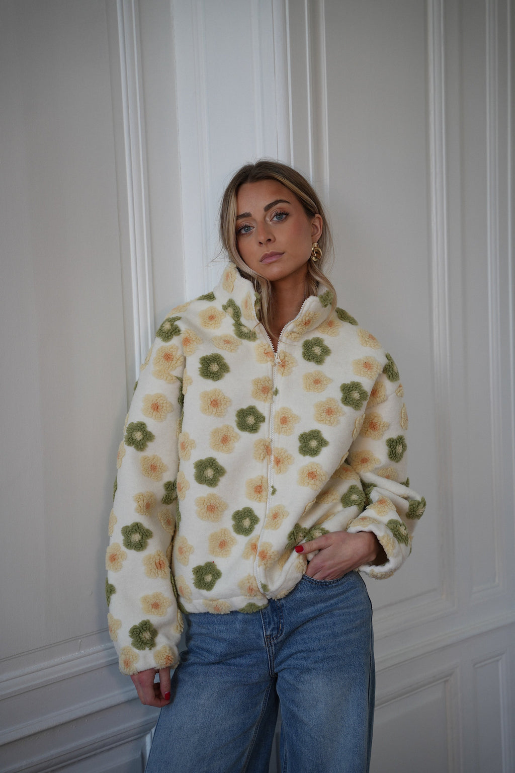 Veste Zippée Dana - Crème