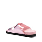 Sandales Palm Angels Leather Logo - Pink - Femme