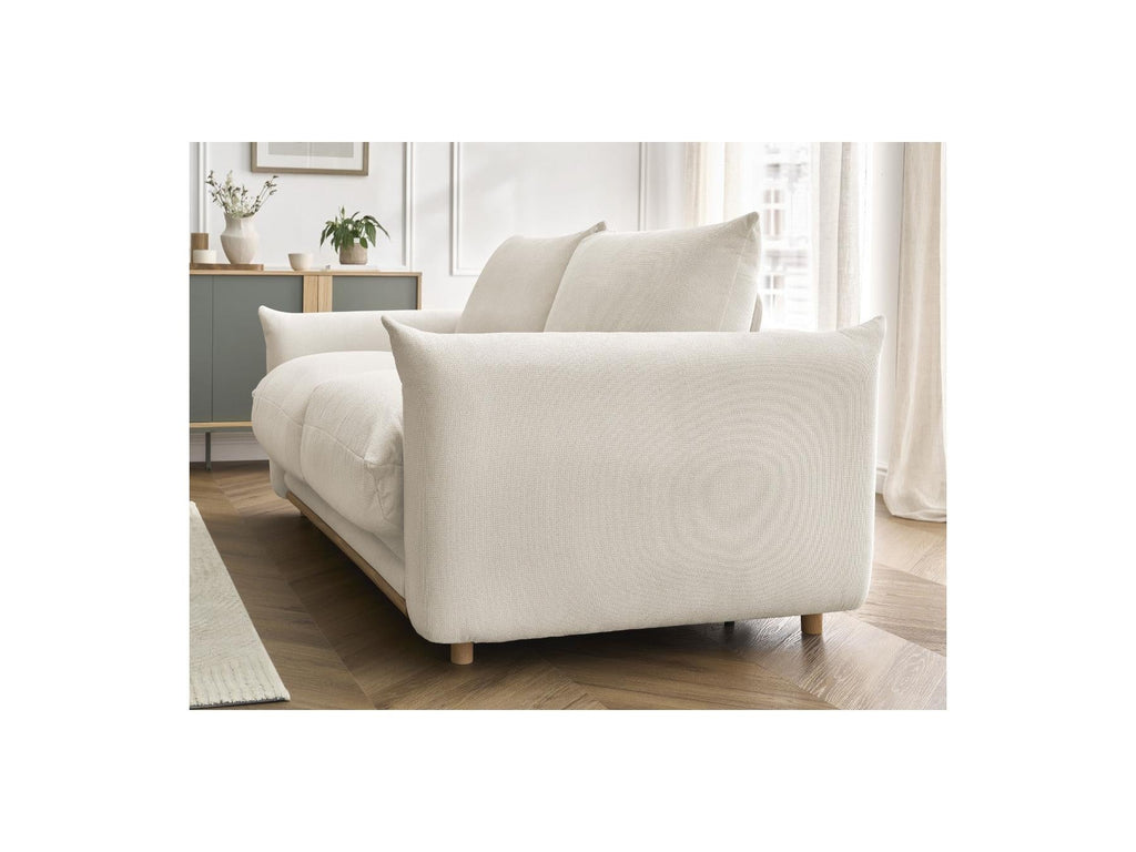 Ernest - Canapé Droit Convertible Ouverture Express - Tissu Lisse - 160X190