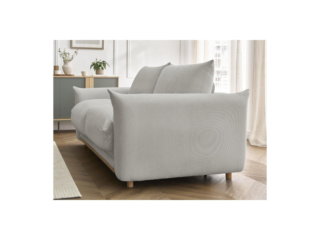 Ernest - Canapé Droit Convertible Ouverture Express - Tissu Lisse - 160X190