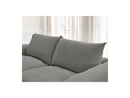 Ernest - Canapé Droit Convertible Ouverture Express - Tissu Lisse - 160X190
