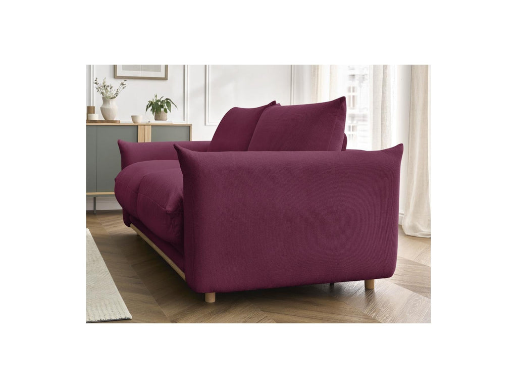 Ernest - Canapé Droit Convertible Ouverture Express - Tissu Lisse - 160X190