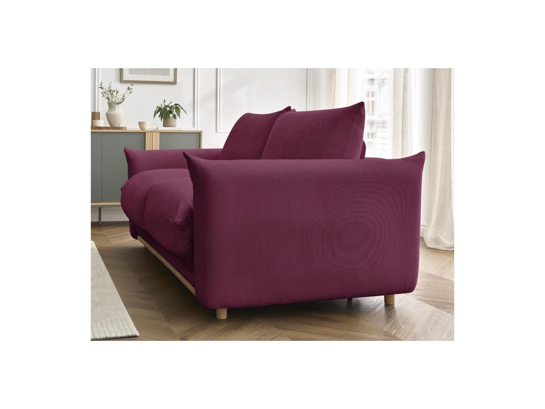 Ernest - Canapé Droit Convertible Ouverture Express - Tissu Lisse - 160X190