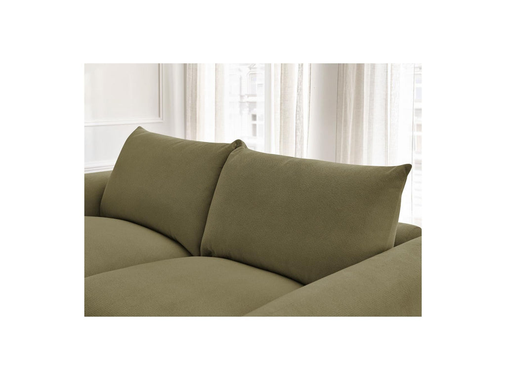 Ernest - Canapé Droit Convertible Ouverture Express - Tissu Lisse - 140X190