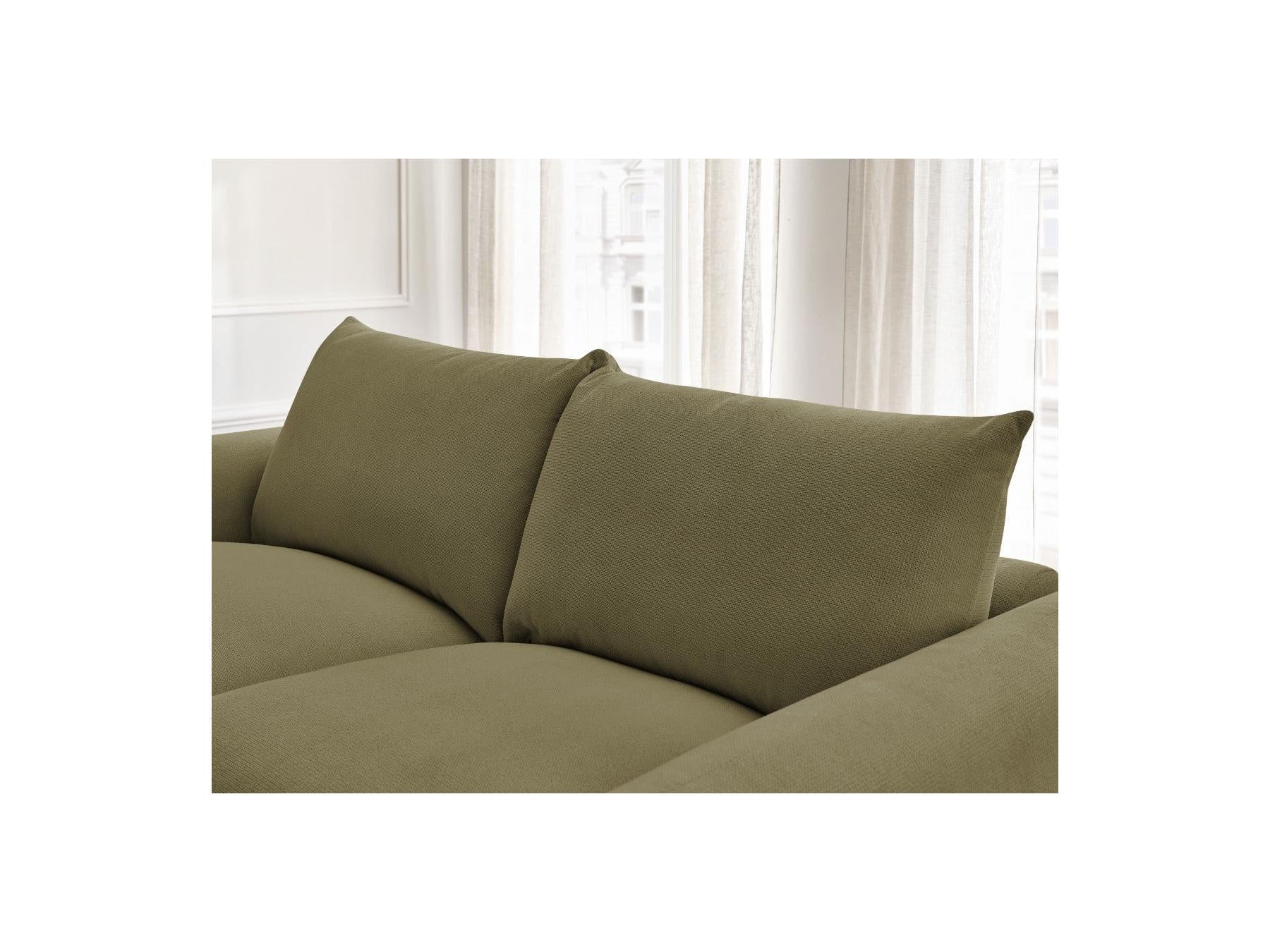 Ernest - Canapé Droit Convertible Ouverture Express - Tissu Lisse - 140X190
