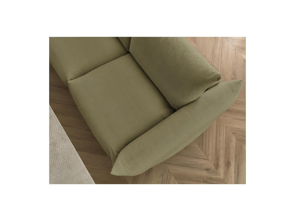 Ernest - Canapé Droit Convertible Ouverture Express - Tissu Lisse - 140X190
