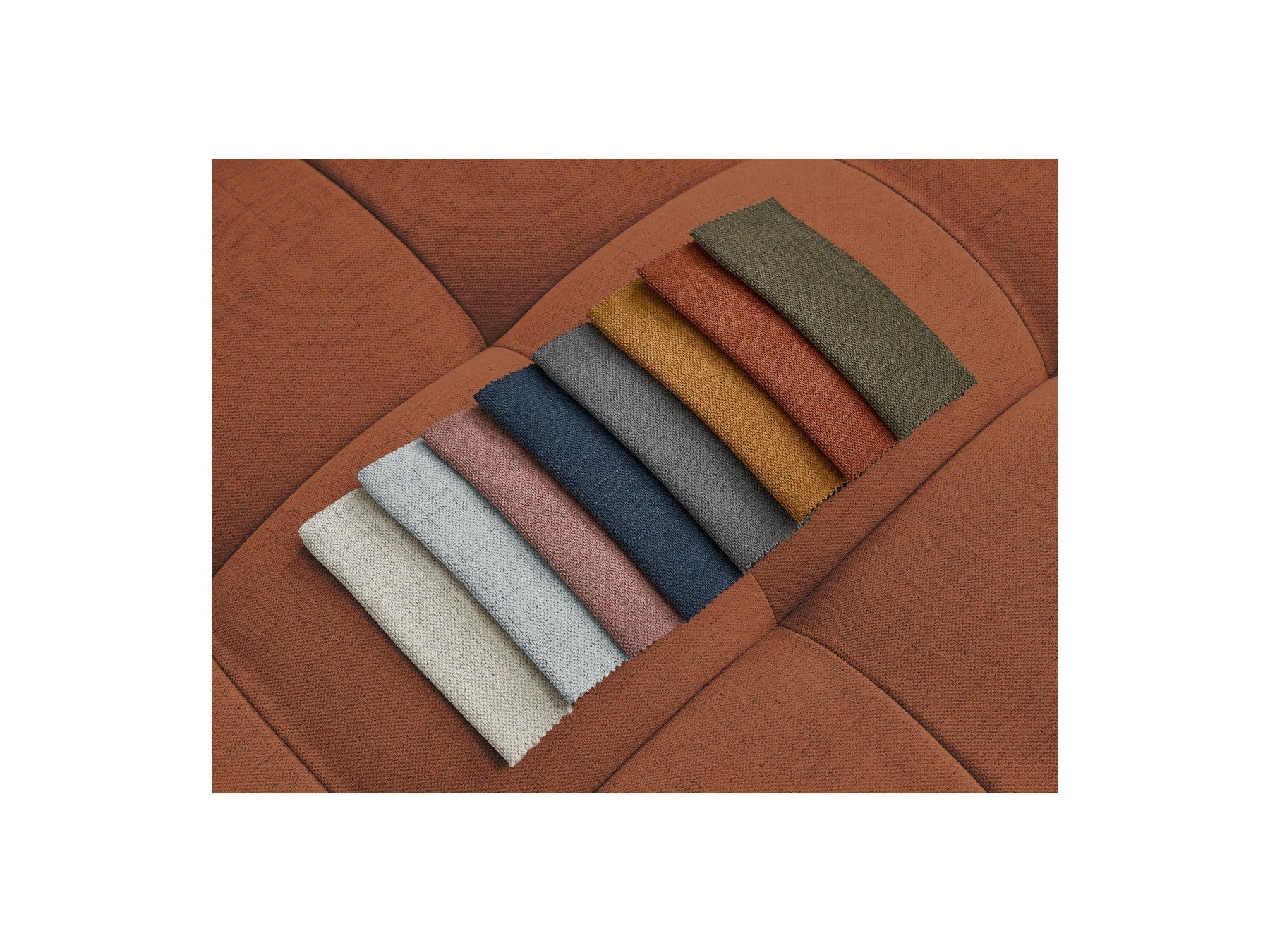Cloud - Canapé Droit Fixe 3 Places - Tissu Lisse