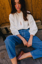 Blouse Rufus Blanc Brodé