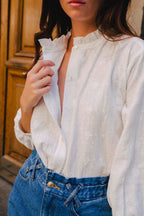 Blouse Rufus Blanc Brodé