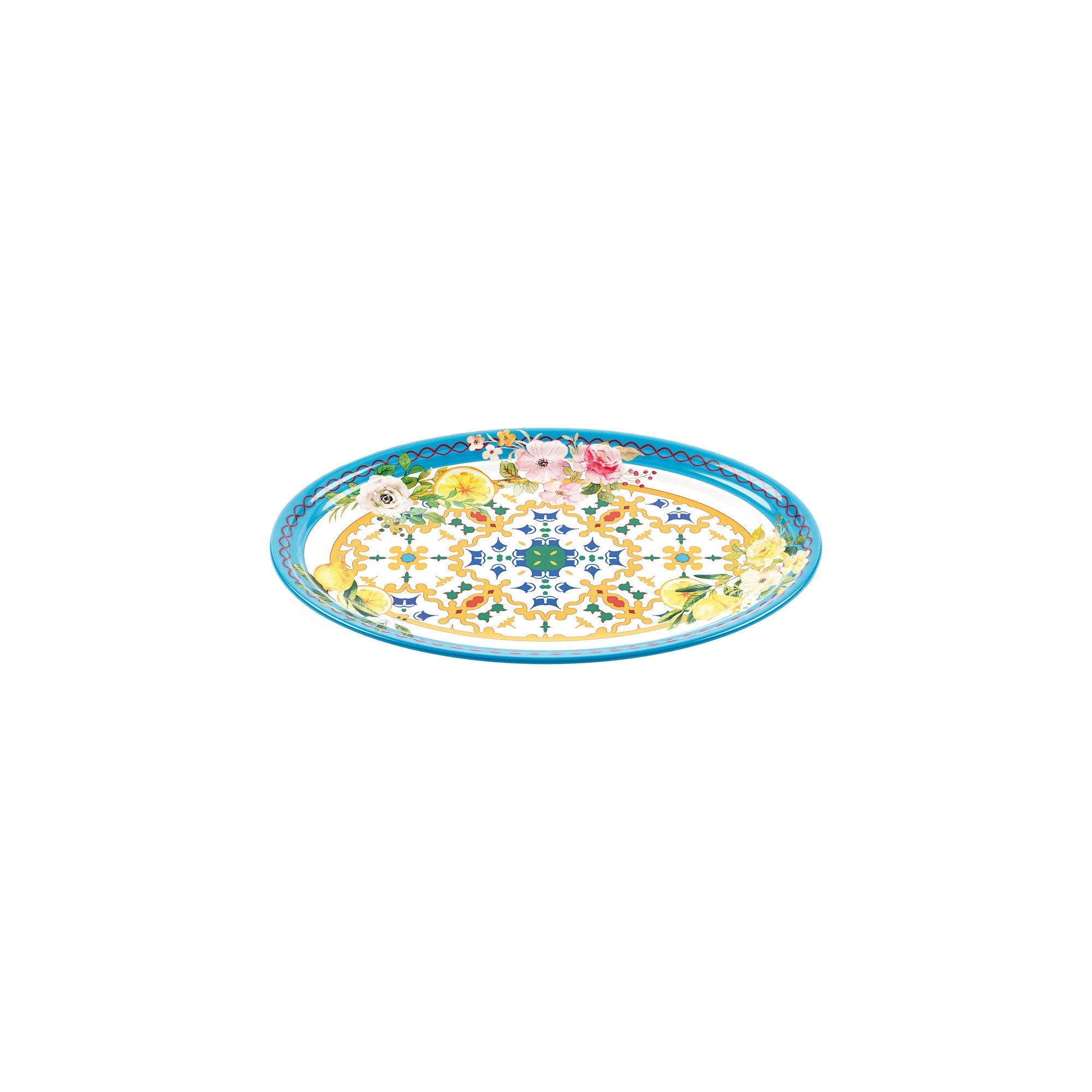 Petit Plateau Ovale "Flower&Lemon"
