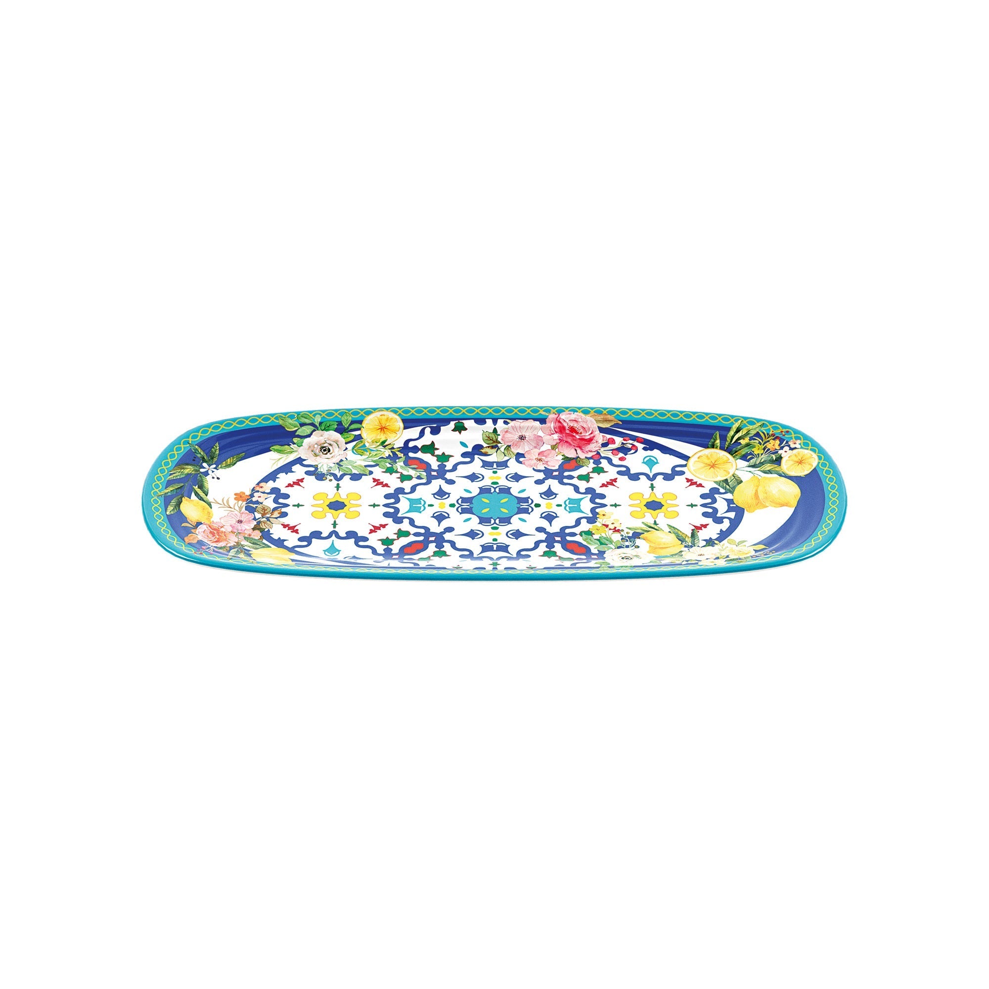 Petit Plateau Rectangulaire "Flower&Lemon"
