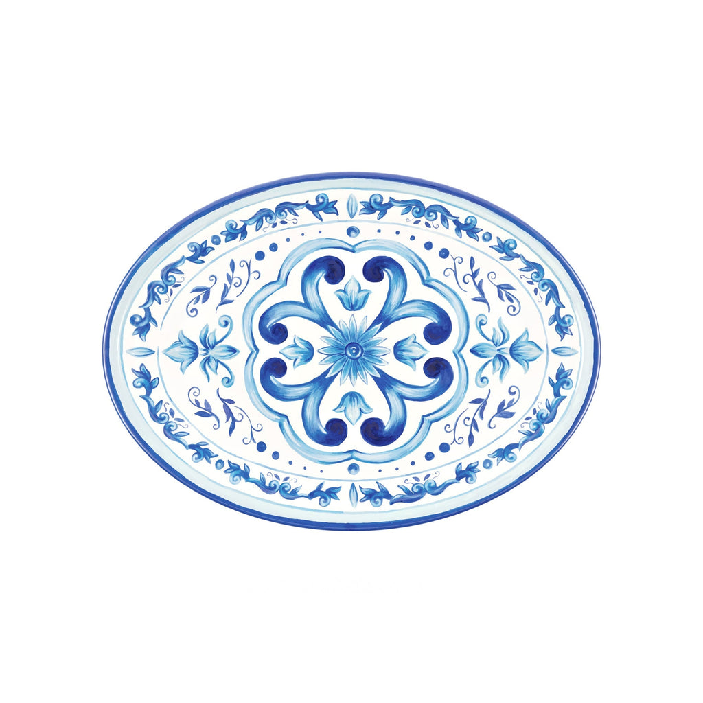 Grand Plateau Ovale "Blues"