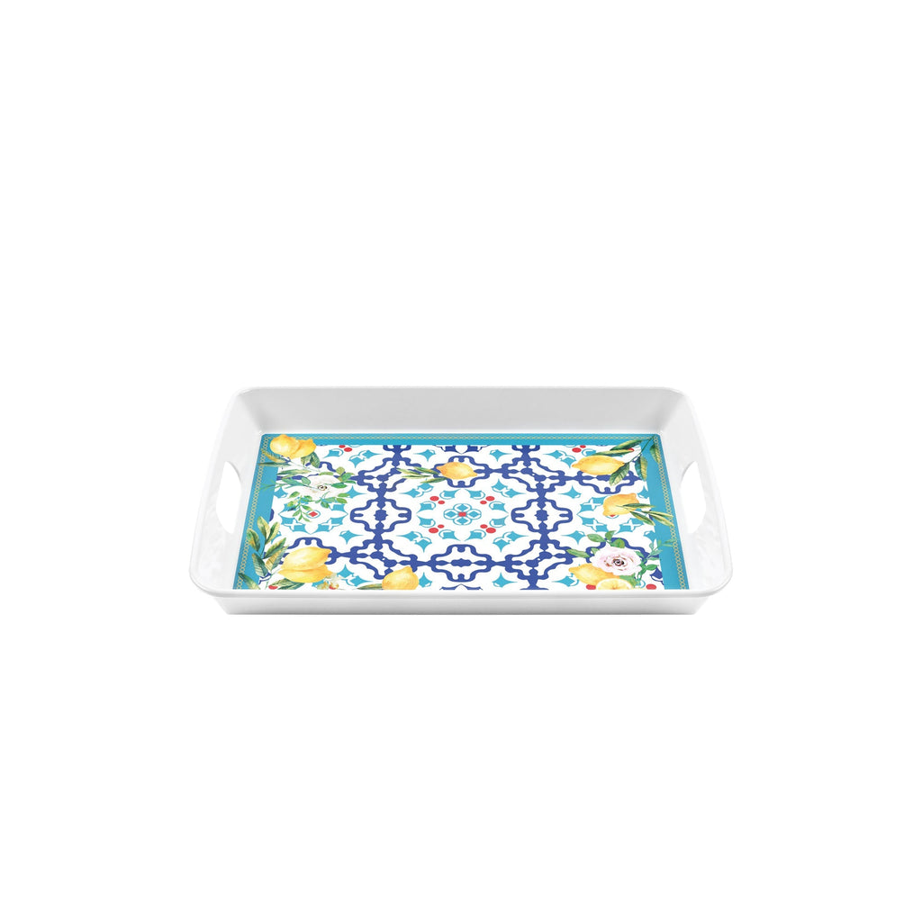 Plateau Rectangulaire "Flower&Lemon"
