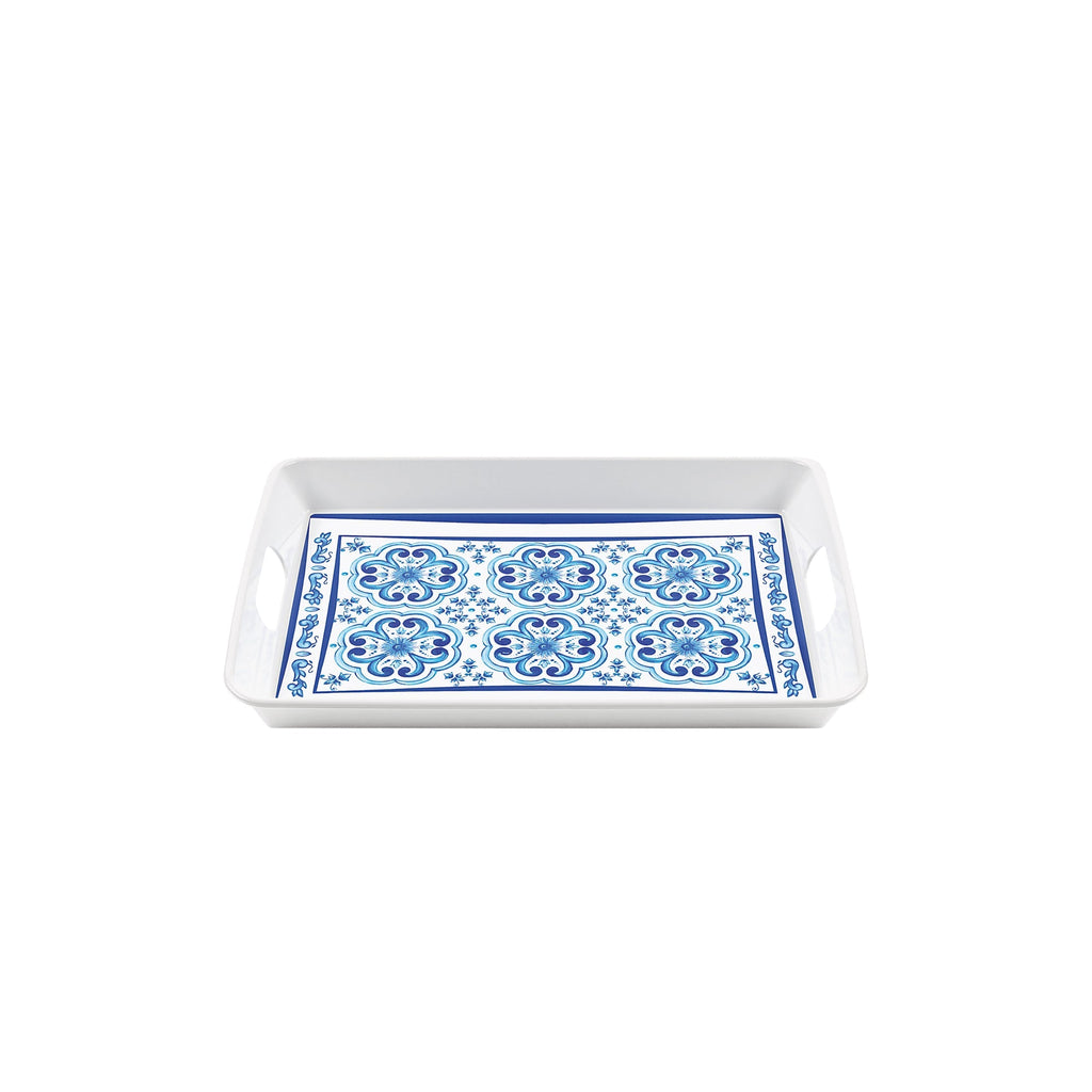 Plateau Rectangulaire Avec Poignées "Blues"