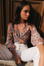 Blouse Volver Cachemire