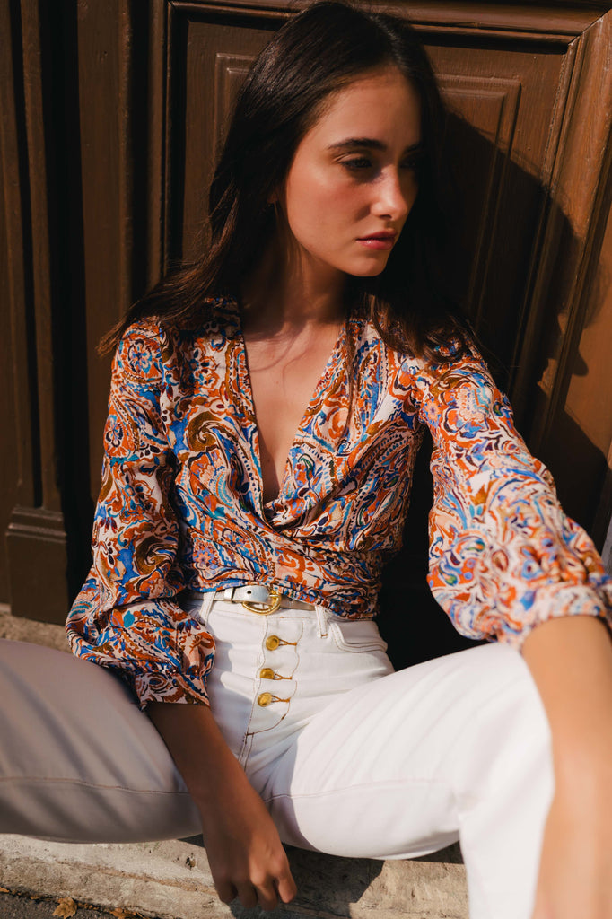 Blouse Volver Cachemire