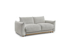 Ernest - Canapé Droit Convertible Ouverture Express - Tissu Lisse - 140X190