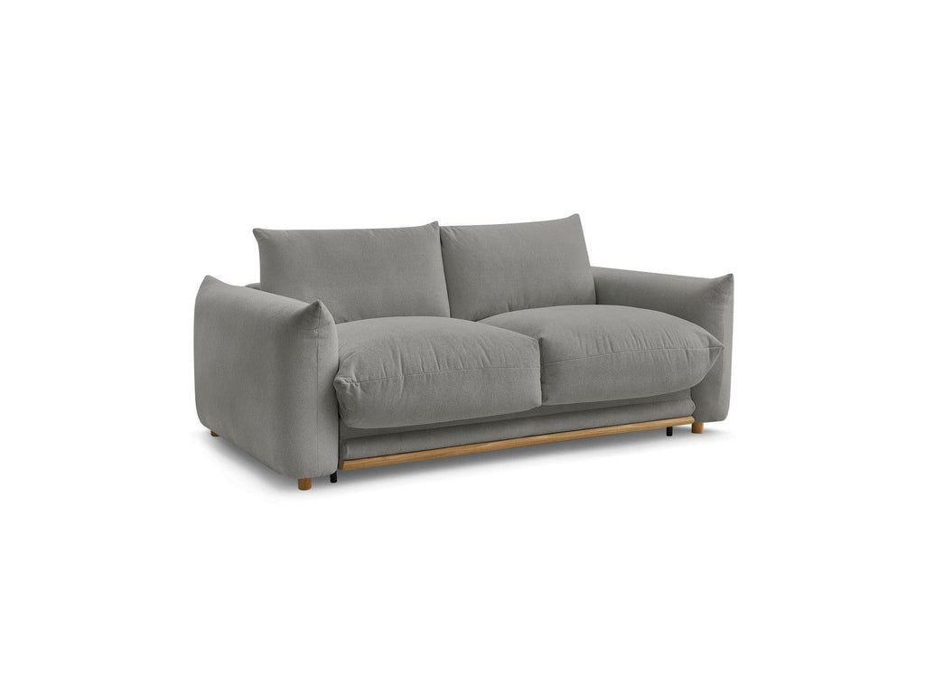 Ernest - Canapé Droit Convertible Ouverture Express - Tissu Lisse - 160X190