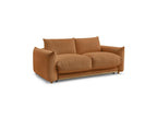 Ernest - Canapé Droit Convertible Ouverture Express - Tissu Lisse - 160X190