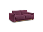 Ernest - Canapé Droit Convertible Ouverture Express - Tissu Lisse - 160X190