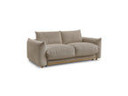 Ernest - Canapé Droit Convertible Ouverture Express - Tissu Lisse - 140X190