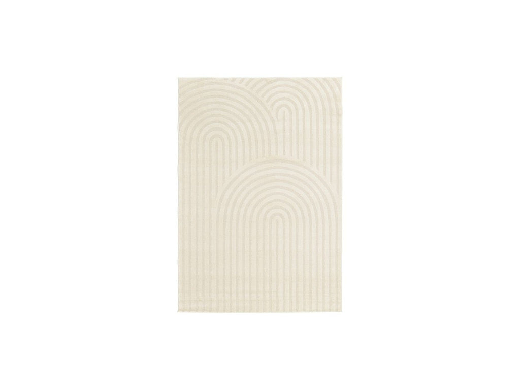 Jada - Tapis Poils Courts - Motif Abstrait - Beige