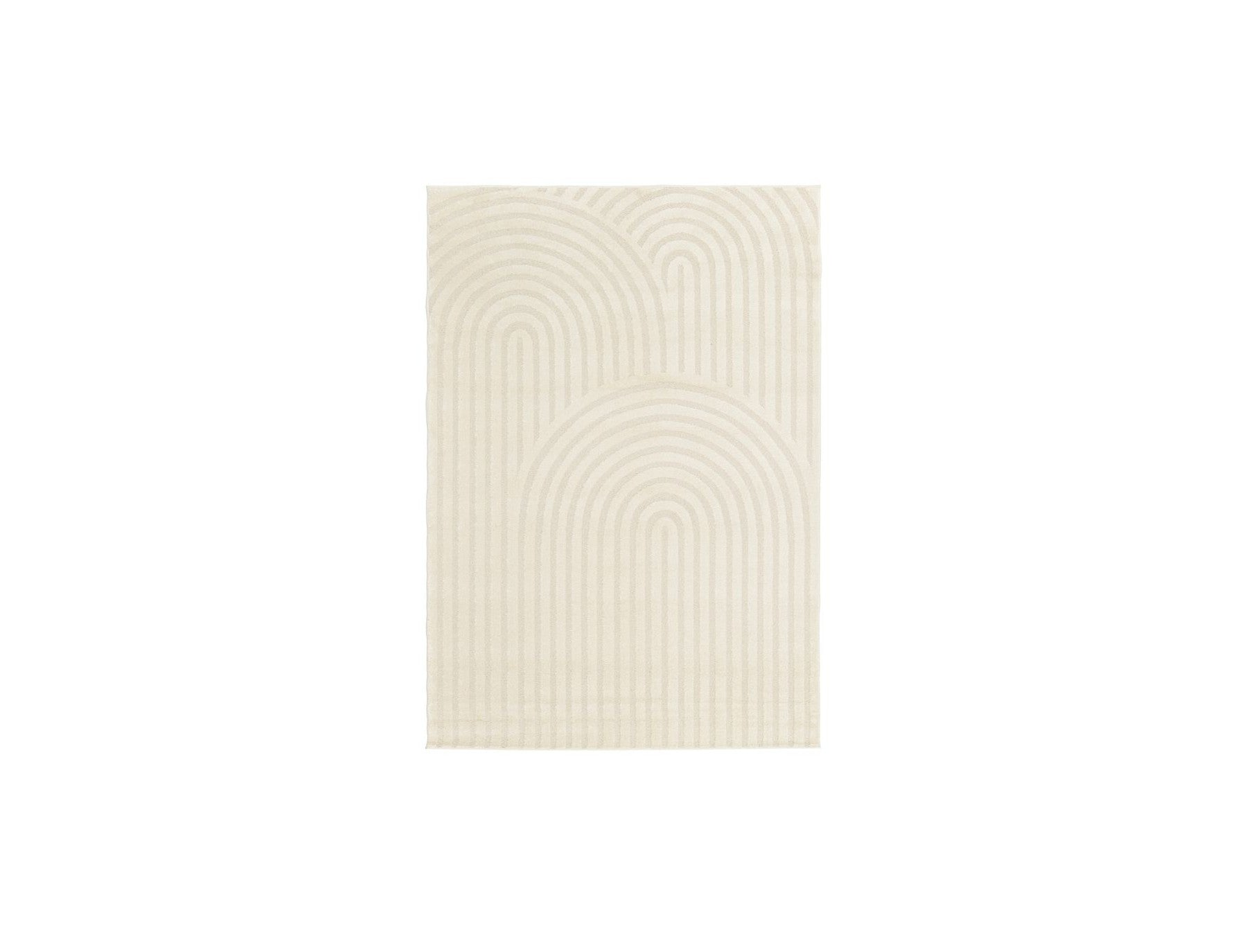 Jada - Tapis Poils Courts - Motif Abstrait - Beige