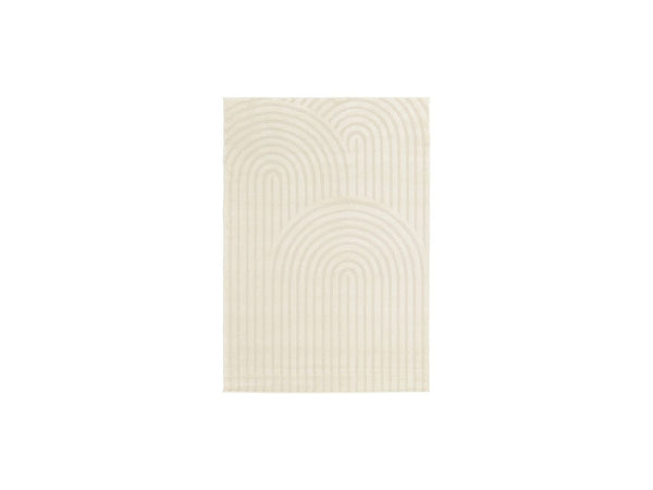 Jada - Tapis Poils Courts - Motif Abstrait - Beige
