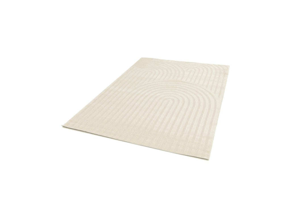 Jada - Tapis Poils Courts - Motif Abstrait - Beige