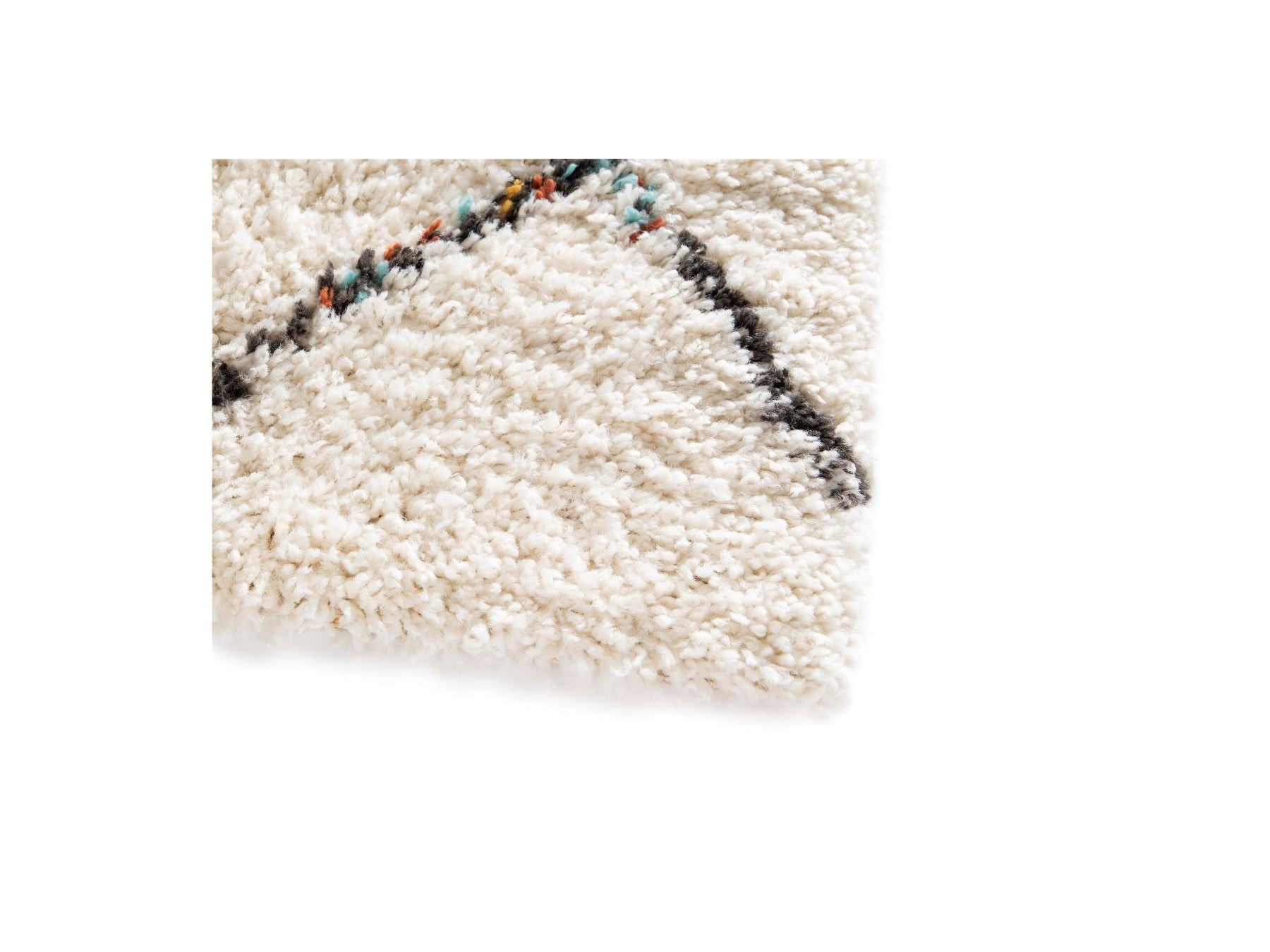 Eloise - Tapis Poils Longs - Motif Graphique - Multicolore