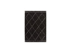 Simon - Tapis Poils Longs - Motif Graphique - Noir