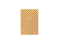 Damien - Tapis Poils Longs - Motif Damier - Jaune