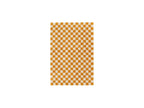 Damien - Tapis Poils Longs - Motif Damier - Jaune