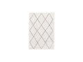 Renaud - Tapis Poils Longs - Motif Graphique - Beige