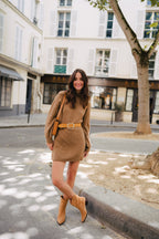 Robe Élina Camel